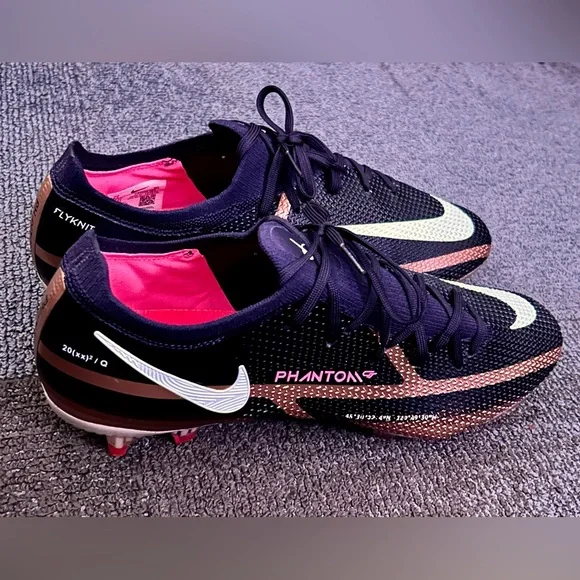 Men’s 9.5 Metallic Copper/Black/White Nike Phantom GT2 FG Elite Soccer Cleats Nike Phantom GT2 Elite Q Dynamic Fit FG - Metallic Copper  main image 3